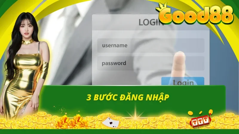 3 bước đăng nhập